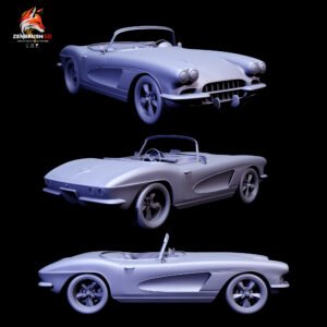 Chevrolet Corvette C1 STL 3D PRINTING