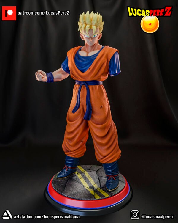 DBS - GOHAN SSJ OF THE FUTURE  STL 3D PRINTING - Imagen 6