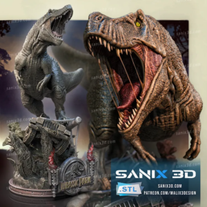 Jurassic Park - T - Rex STL 3D PRINTING