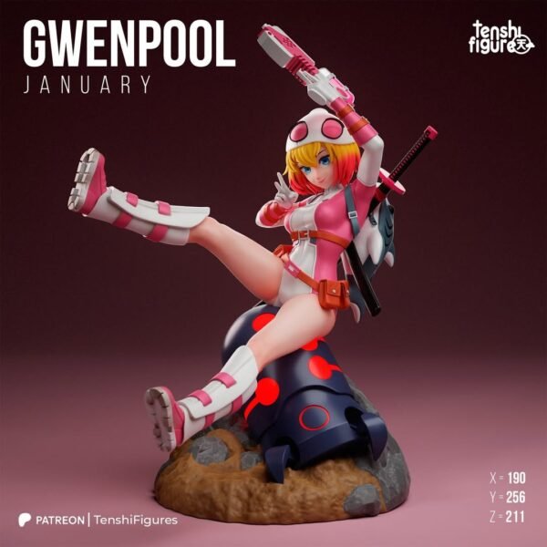 Tenshi Figures - Gwenpool STL 3D PRINTING - Imagen 3