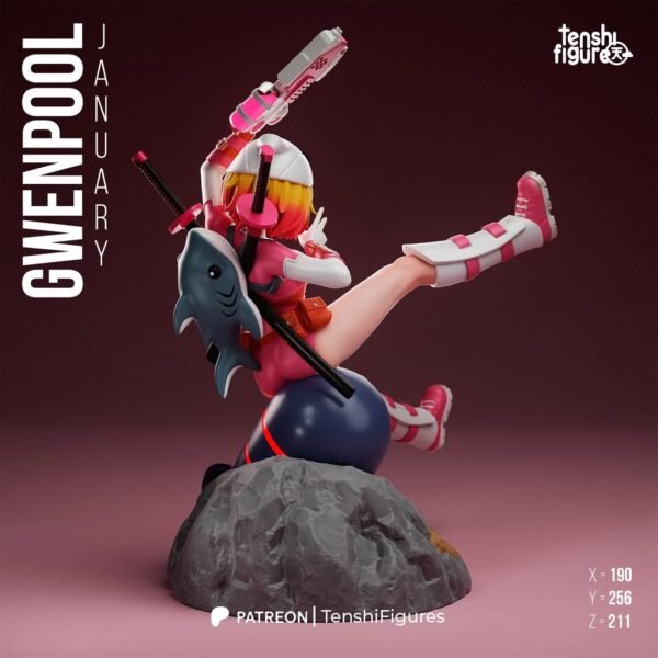 Tenshi Figures - Gwenpool STL 3D PRINTING - Imagen 4