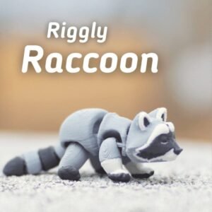Flexi Raccoon Articulated STL 3D PRINTING