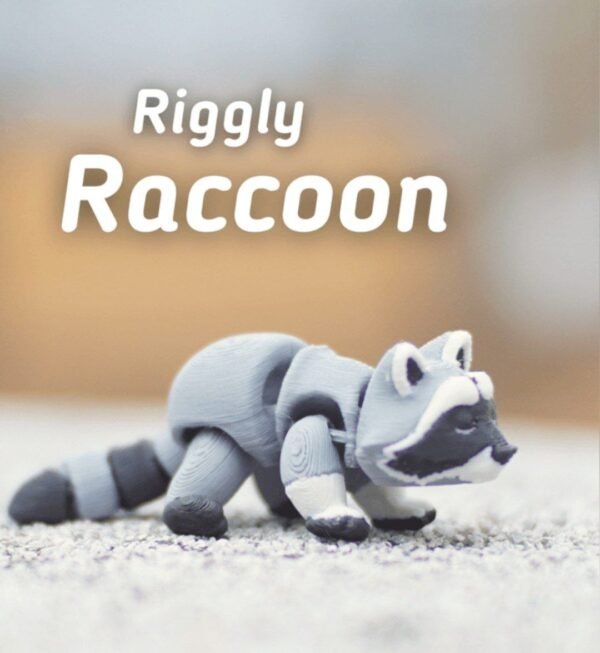 Flexi Raccoon Articulated STL 3D PRINTING