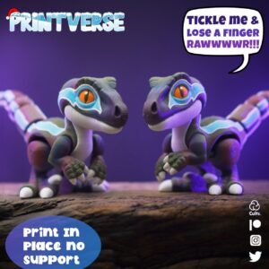 Flexy Baby Raptor STL 3D PRINTING