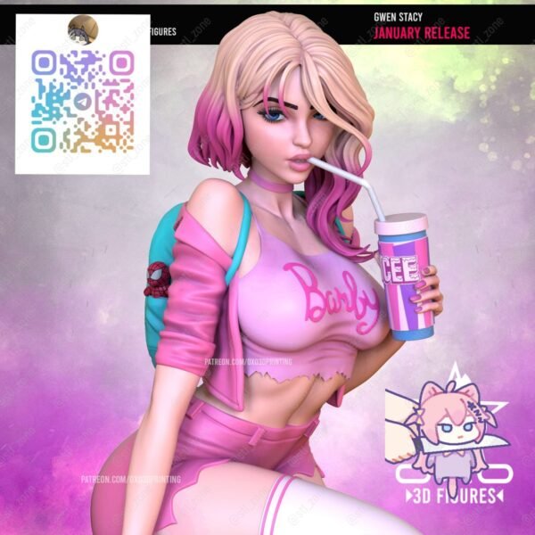 Gwen Stacy Casual STL 3D PRINTING