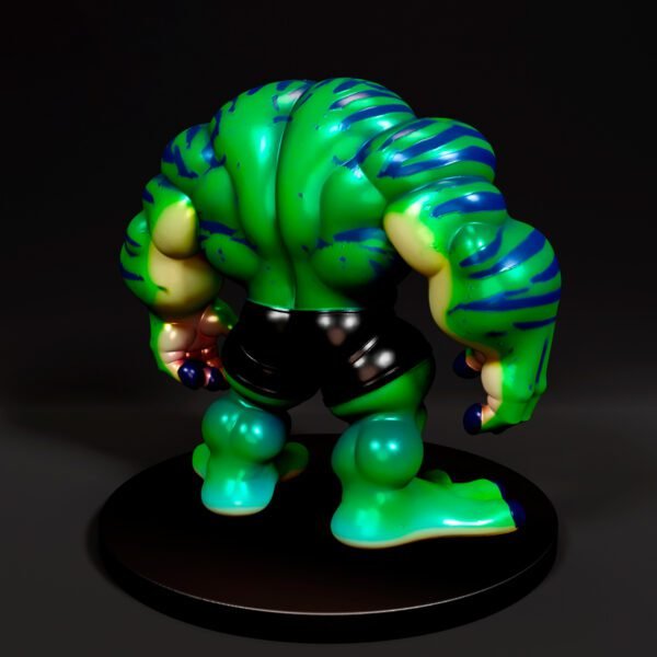 Cartoon Muscled Toad STL 3D PRINTING - Imagen 3